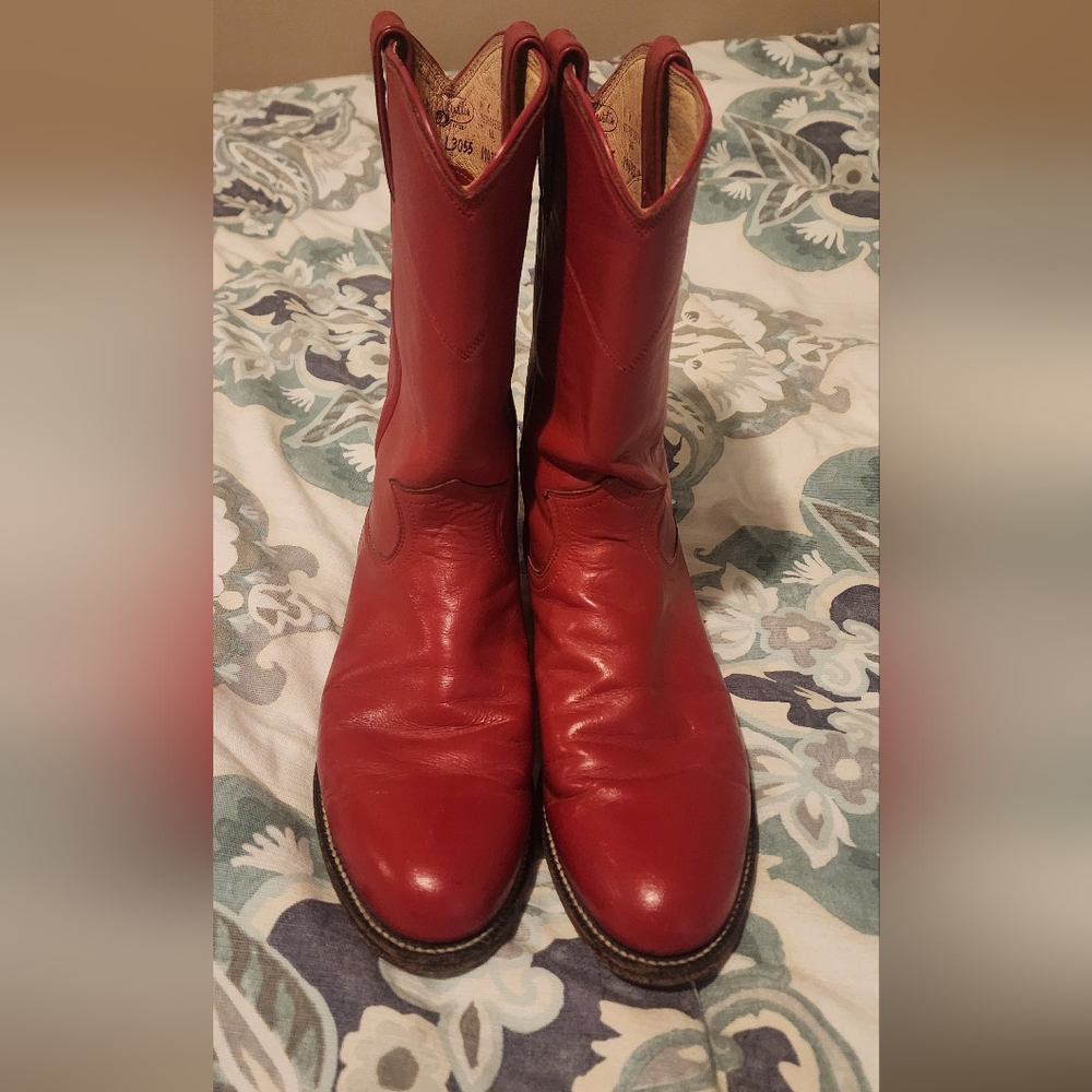 Justin Boots Women's Red Heeled Boots